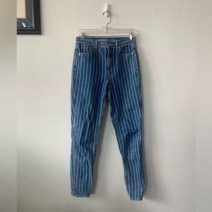 AE striped mom jeans